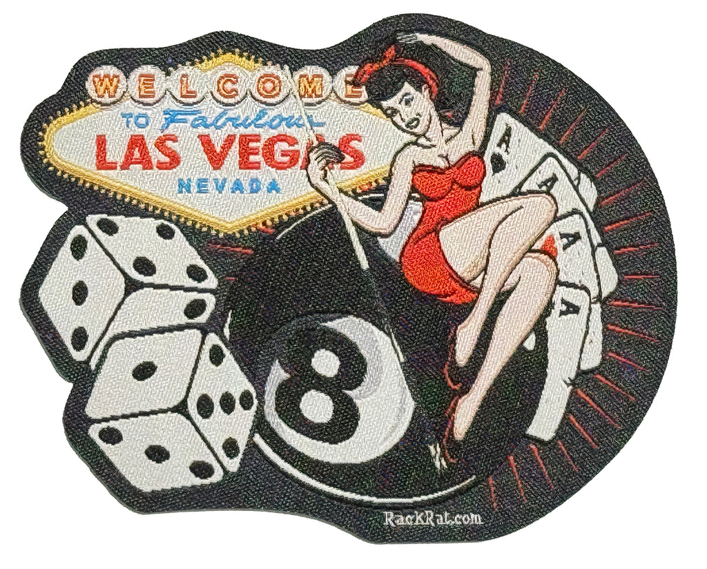 Las Vegas Gambler Girl Patch